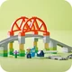Конструктор LEGO DUPLO Town Дополнительный набор. Железнодорожный мост и пути 42 детали (10426) - изображение 8