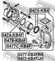 Скоба супорта передн. MITSUBISHI PAJERO SPORT 2008- (вир-во FEBEST) Febest (0477CKB4F) - изображение 1