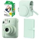 Подарочный набор камера мгновенной печати Fujifilm Instax Mini 12 Mint Green/Чехол/Фотоальбом (108 фото)/Фотобумага (20 снимков) + Подарочная упаковка - изображение 1