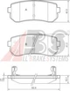 Колодка тормозная дисковая задняя HYUNDAI/KIA ACCENT/RIO/CEE'D пр-во ABS A.B.S. (37533) - изображение 1