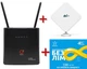 Cтационарный 4G роутер WI-FI 3G/4G LTE OLAX AX9 PRO 4000 мАч + Наружная панельная всенаправленная 3G/4G LTE антенна 2х9 dBi 700-2700 MHz MIMO + Подарок - симкарта для интернета Киевстар - изображение 1