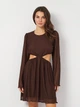 Платье женское Zara 2191/227 L Коричневое (00219122717042) - изображение 1