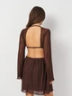Платье женское Zara 2191/227 L Коричневое (00219122717042) - изображение 2
