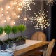 Светодиодная гирлянда штора фейерверк подвесной 800LED 5м теплый белый свет от USB BRS Gold - изображение 2