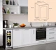 Винна шафа KLARSTEIN Vinovill17 Built-In Duo двозонний/скляні дверцята 17 пляшок 53л холодильник для вина - зображення 5