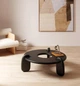 Круглий триногий журнальний столик Ash Avebury Ebonized Black - зображення 3