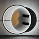 Люстра світлодіодна стельова LUMINARIA GEOMERTIA DOWNLIGHT 90W 2R WHITE-BLACK / LED світильник (з пультом) - зображення 4
