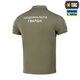 Поло з світловідбивним написом НГУ M-Tac Army Olive (2XL) 65/35 80033062-2XL - изображение 4