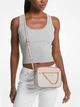 Женская сумка Michael Kors Jet Set Large Logo Crossbody Bag (ваниль с розовым) - изображение 4
