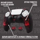 Якісний захисний силіконовий чохол Death Stranding (Black/Red) для геймпаду Sony DualSense PS5 + накладки на стіки [466129309] - зображення 2