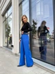 Fashions • Жіночі штани Jasmina Fashions 50-52 електрик (1257-бу) - зображення 4