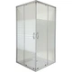 Кабина для душа BRAVO квадратная двухдверная без поддона Odra N90TS.Line 90x90x180см витраж с рисунком 4 мм профиль сатин 000028398 - изображение 1