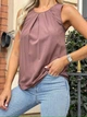 Fashions • Блуза жіноча без рукавів Shimmy Fashions 46-48 шоколад (4225-фг) - зображення 4