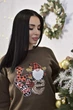 БЕЗ БРЕНДУ • Свитшот женский Sens Fashions 46-48 шоколад (4226-фг) - изображение 2