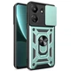Чехол Fiji Camera Defence для Xiaomi Redmi 13C бампер с защитой камеры и подставкой Green - изображение 1