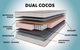 Ортопедичний матрац Smart Mattresses Dual Cocos 120х190 см (2111610-120190) - зображення 4