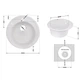 Кухонна мийка Lidz D510/200 WHI-01 (LIDZWHI01D510200) - изображение 2
