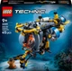 Конструктор LEGO Technic Глубоководная исследовательская подводная лодка 413 деталей (42201) - изображение 1