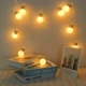 Светодиодная гирлянда "Лампочки матовые" 5см, 20 LED, 7м, прозрачный провод, Теплый белый - изображение 2