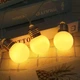 Светодиодная гирлянда "Лампочки матовые" 5см, 20 LED, 7м, прозрачный провод, Теплый белый - изображение 9