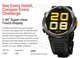 Смарт-годинник з Українським меню та додатком з акумулятором на 960мАг Blackview W50Pro 1.45, IP68 Call Black/ЧОРНИЙ (W50PB) - зображення 2
