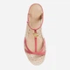 Женские сандалии кожаные Ralph Lauren 109171117 40 Розовые (1159819334) - изображение 4