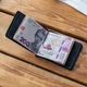 Зажим для денег из натуральной кожи в темно-синем цвете без фиксации Simple BLUE - изображение 4