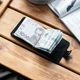 Зажим для денег с монетницей в черном цвете из натуральной кожи BUT BLACK - изображение 3