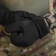 Тактичні рукавиці повнопалі Softshell на флісі чорні one size - зображення 4