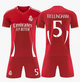 Форма футбольна дитяча Bellingham №5 Реал Мадрид (Real Madrid) 2025, р.24 ріст-135-140 (червона) - зображення 2