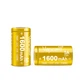 Акумулятор 18350 літій-іонний (Li-Ion) Vapcell INR18350 H16, 1600mAh, 5A, 4.2/3.6/2.5V, Gold - зображення 2