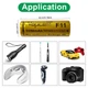 Аккумулятор 14430 литий-ионный (Li-Ion) Vapcell INR14430 F11, 4/5AA, 1150mAh, 3A, 4.2/3.6/2.5V, Gold - изображение 5