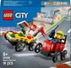 Конструктор LEGO City «Піца-авто проти пожежної машини» Набір перегонів 70 деталей (60458) - зображення 1