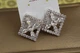 Серьги клипсы Xuping Jewelry Рандеву 1.5 см серебристые - изображение 1