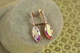 Серьги Xuping Jewelry Мартина с камнем хамелеон 3,2 см золотистые - изображение 1