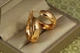 Серьги Xuping Jewelry колечки массивные конго 2,5 см золотистые - изображение 2