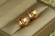 Сережки Xuping Jewelry широкі гладенькі колечки 1,3 см золотисті - зображення 2