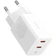 Блок живлення Швидка зарядка Мережевий зарядний пристрій Baseus Baseus GaN5 Pro Fast Charger C+C 40W EU White для iPhone iPad Samsung Lenovo Xiaomi Macbook - зображення 4