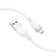 Кабель Hoco Micro USB Energy silicone charging data cable X109 |1m, 2.4A| белый - изображение 1