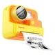 Детская Цифровая фото-видео камера HOCO Dual lens children printing camera DV200 |2» ips screen| желтая - изображение 1