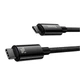 Кабель Baseus Tungsten Gold Fast Charging Data Cable Type-C to Type-C |240W, PD3.1, 1m| черный - изображение 2