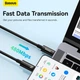 Кабель Baseus Tungsten Gold Fast Charging Data Cable Type-C to Type-C |240W, PD3.1, 1m| черный - изображение 10