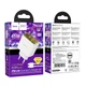 Адаптер мережевий Hoco Smart charger Type-C to Type-C Cable set CS43A |2Type-C, 45W/3A, PD/QC| Колір White - зображення 1