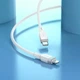 Кабель для зарядки и передачи данных Hoco X109 Energy White USB Type-C to Lightning 1 м силиконовый - изображение 4