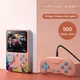 Ігрова ретро приставка 3" LCD 500 ігор з джойстиком UKC G5 Game Box 9214 рожева - изображение 2