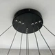 Люстра світлодіодна підвісна LUMINARIA EMILY 75W 3R APP 600х1100 BLACK/WHITE 220V IP20, LED світильник з пультом ДУ - зображення 5