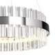 Люстра светодиодная подвесная LUMINARIA SOFIA 120W R CHROME/CLEAR 600/1000 APP 220V IP20, LED светильник с пультом ДУ - изображение 2