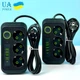 Подовжувач мережевий переноска 2 метри на 3 розетки + 4USB+1Type-C UA Power F09U Чорний - зображення 2