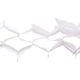 Гирлянда растяжка бумажная 3 м 16 на 11 см белый - изображение 3