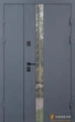 Двері ABWEHR 506 Nordi Glass вуличні (1200х2050 антрацит RAL 7021 Антрацит/Vinorit біла). Праві - изображение 1